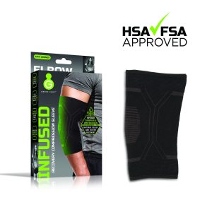 GREEN DROP COMPRESSION LLC Green Drop™ Infused Compression Sleeve Elbow Support, Large/Extra Large ELB-1451