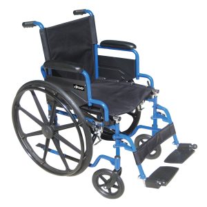 DRIVE DEVILBISS HEALTHCARE drive™ Blue Streak Wheelchair, 16-Inch Seat Width BLS16FBD-SF