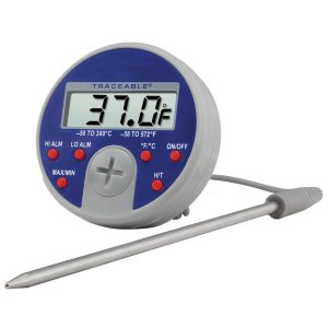 COLE-PARMER/ANTYLIA SCIENTIFIC Traceable® Full-Scale Plus Laboratory Thermometer with Alarm 98767-38