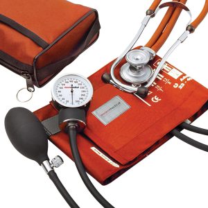 MCKESSON BRAND McKesson Blood Pressure Combo Kit with Sprague Stethoscope, Orange, Size 11 768-641-11AORMM
