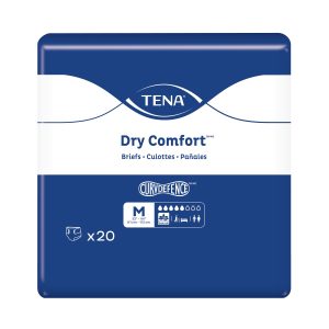 ESSITY HMS NORTH AMERICA INC Tena® Dry Comfort™ Briefs with Curvdefence™, Medium, 32 – 44 Inch, Five Drops 67420