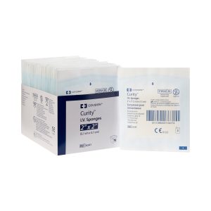 CARDINAL Curity™ IV / Drain Split Dressing, 2 x 2 Inch, Six-Ply 6241