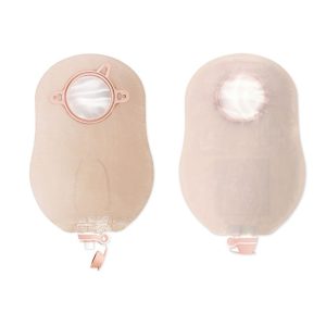 HOLLISTER New Image™ 18422 Two-Piece Ultra-Clear Urostomy Pouch, 44 mm Flange, Green Match 18422
