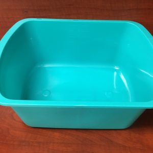 GMAX INDUSTRIES Wash Basin, Rectangular, 7 Quart, Turquoise GP42006