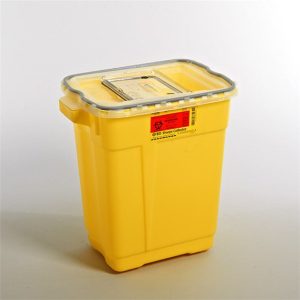 BD™ Chemotherapy Sharps Container, 9 Gallon, 18-1/2 x 17-3/4 x 11-3/4 Inch 305604